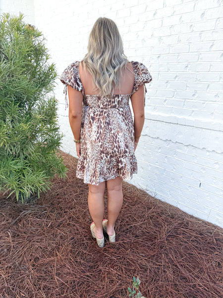 Leopard Babydoll Dress