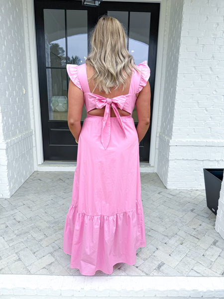 Pink Poplin Maxi