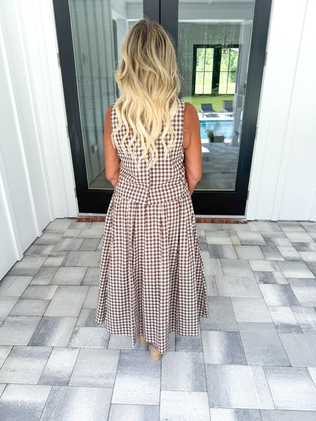Gingham Midi Set