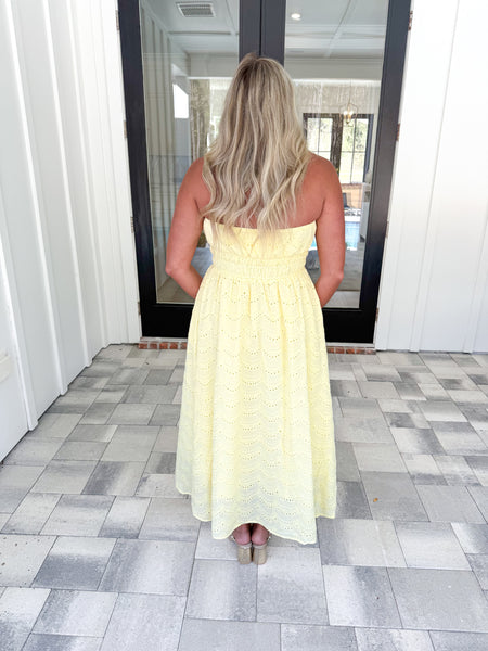 Yellow Halter Midi