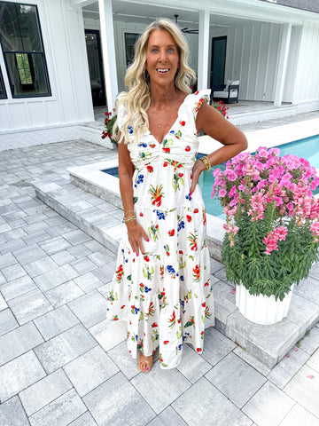 Floral Poplin Maxi