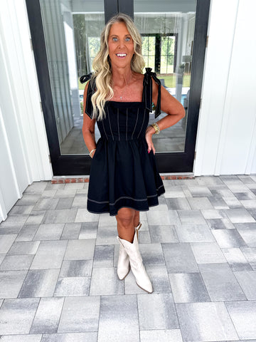 Black Denim Dress