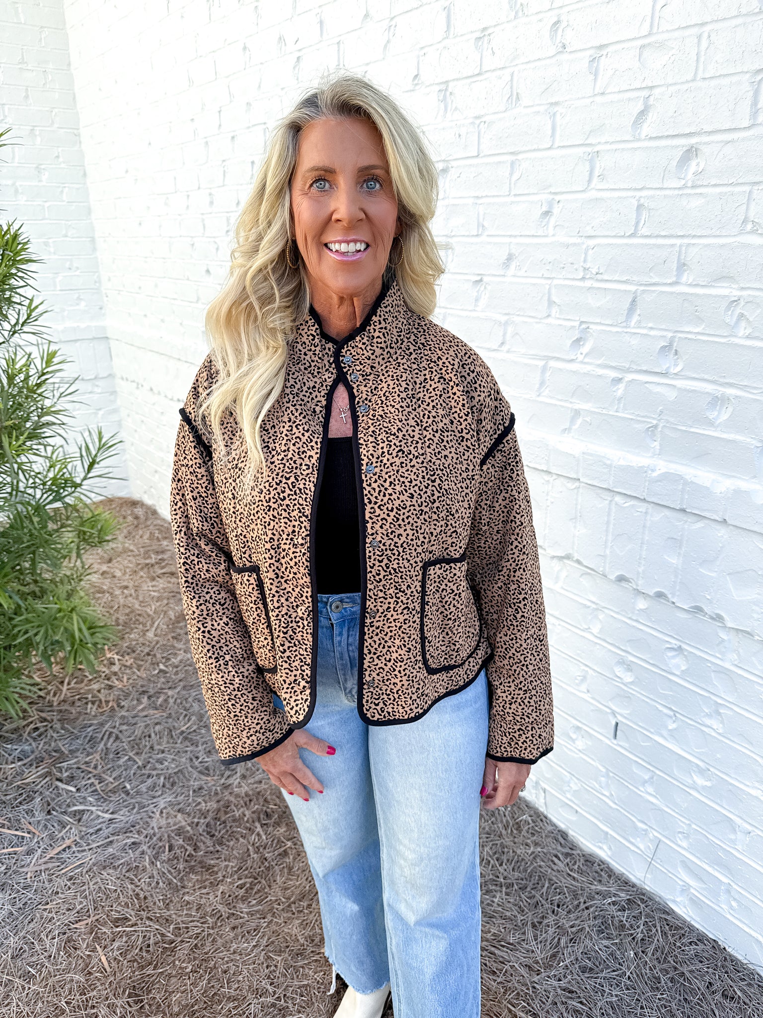 Leopard Quilted Jacket