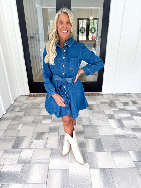 Denim Shirt Dress