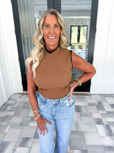 Taupe Ribbed Knit