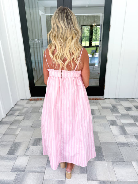 Pink Striped Maxi