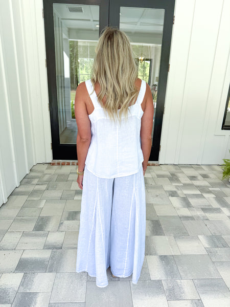 White Linen Pants