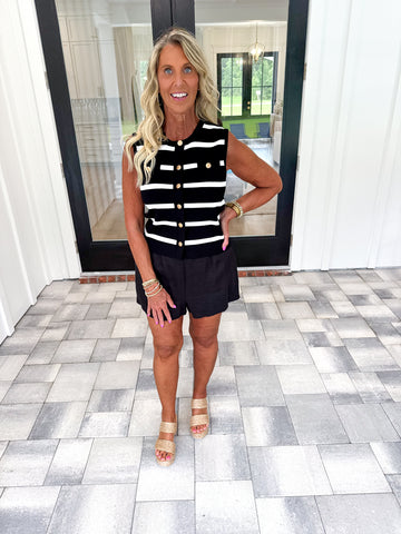 Striped Knit Top
