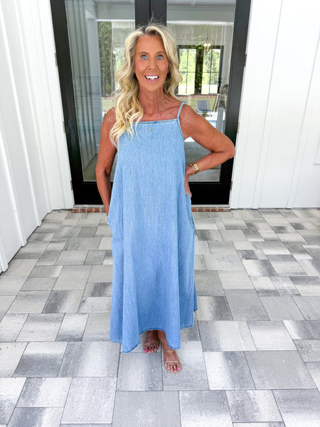 Chambray Maxi Dress