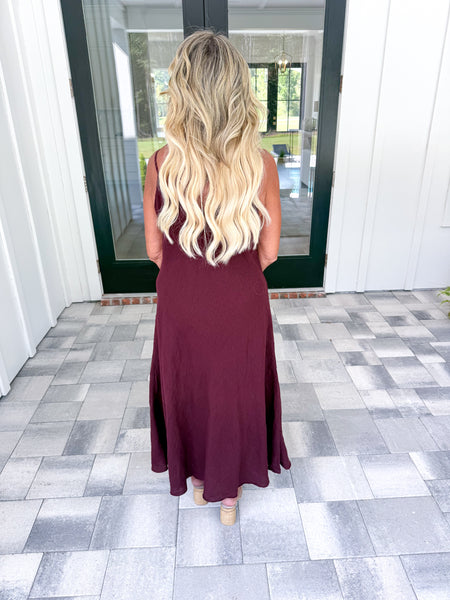 Garnet Linen Maxi