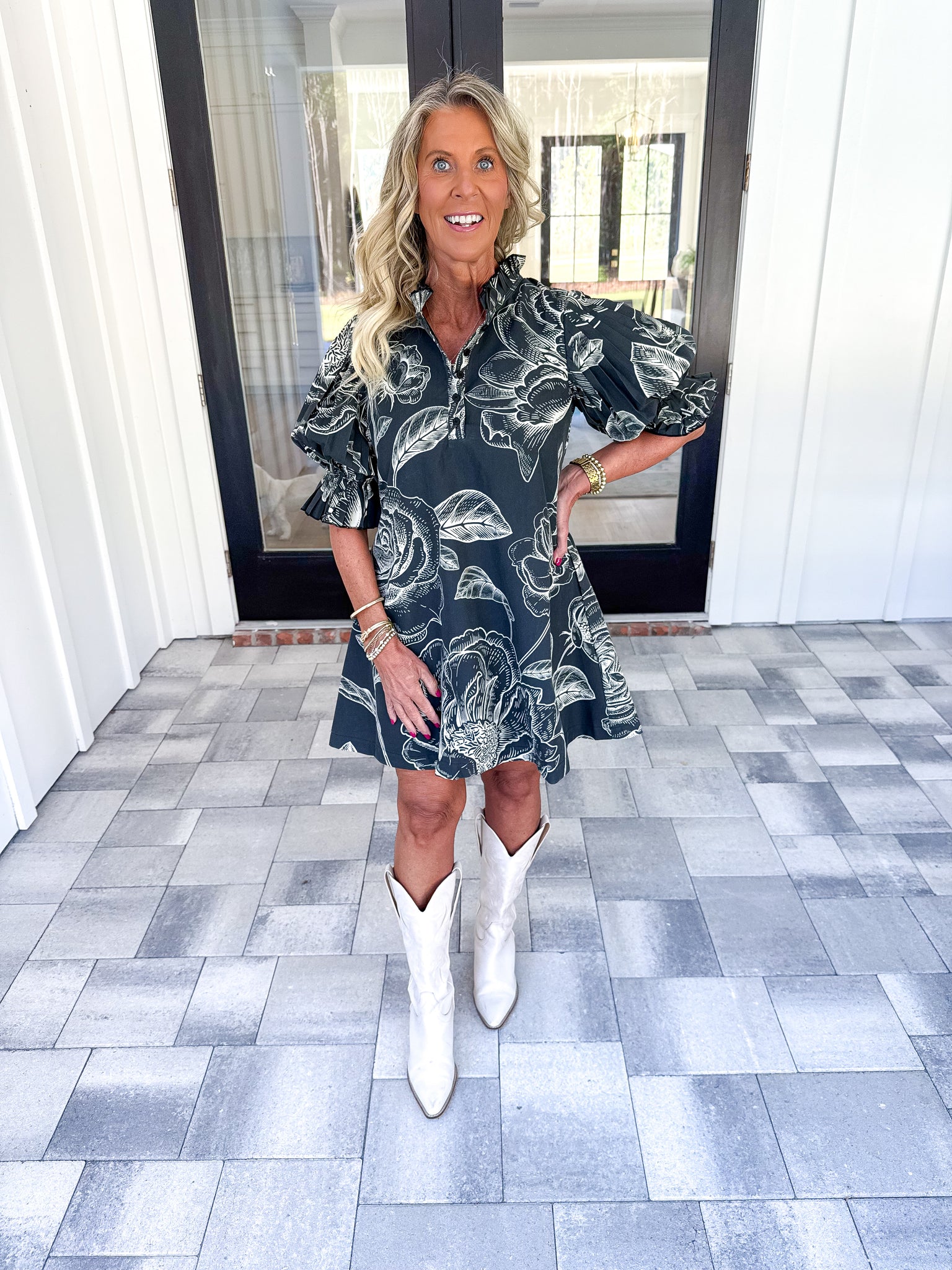 Black Floral Dress