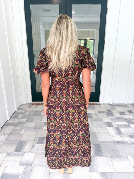 Paisley Midi Dress