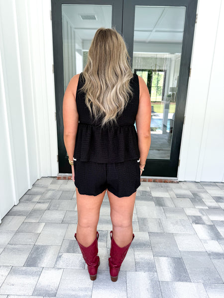 Black Short Set