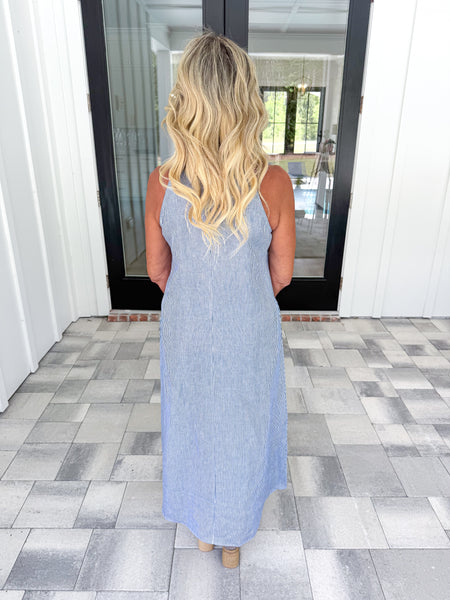 Mylee Linen Striped Midi