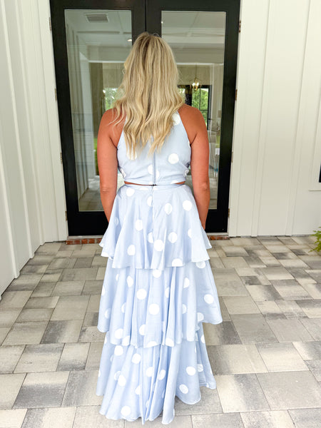 Blue Polka Dot Set