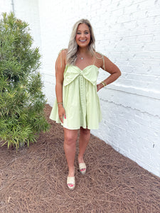 Green Bow Dress