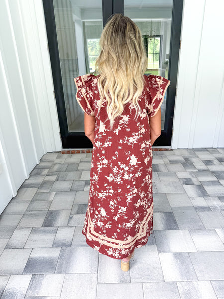Flutter Sleeve Midi