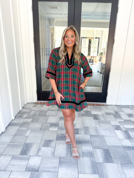 Green Plaid Dress