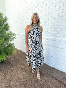 Floral Halter Midi