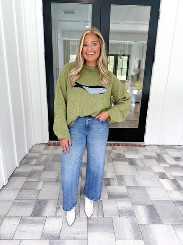 Olive Sardine Sweater