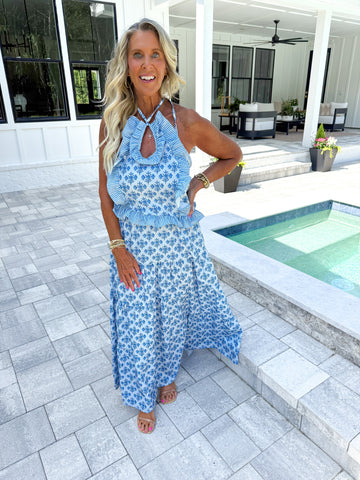 Blue Maxi Set