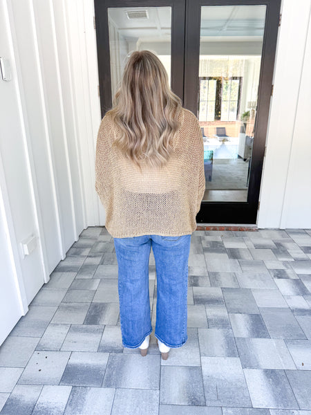 Gold Metallic Sweater