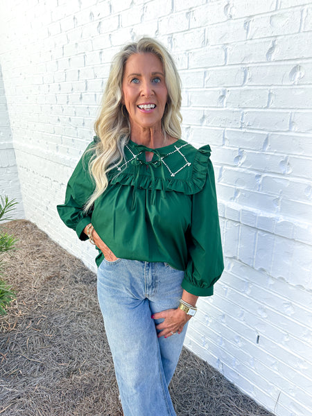 Pearl Detail Top