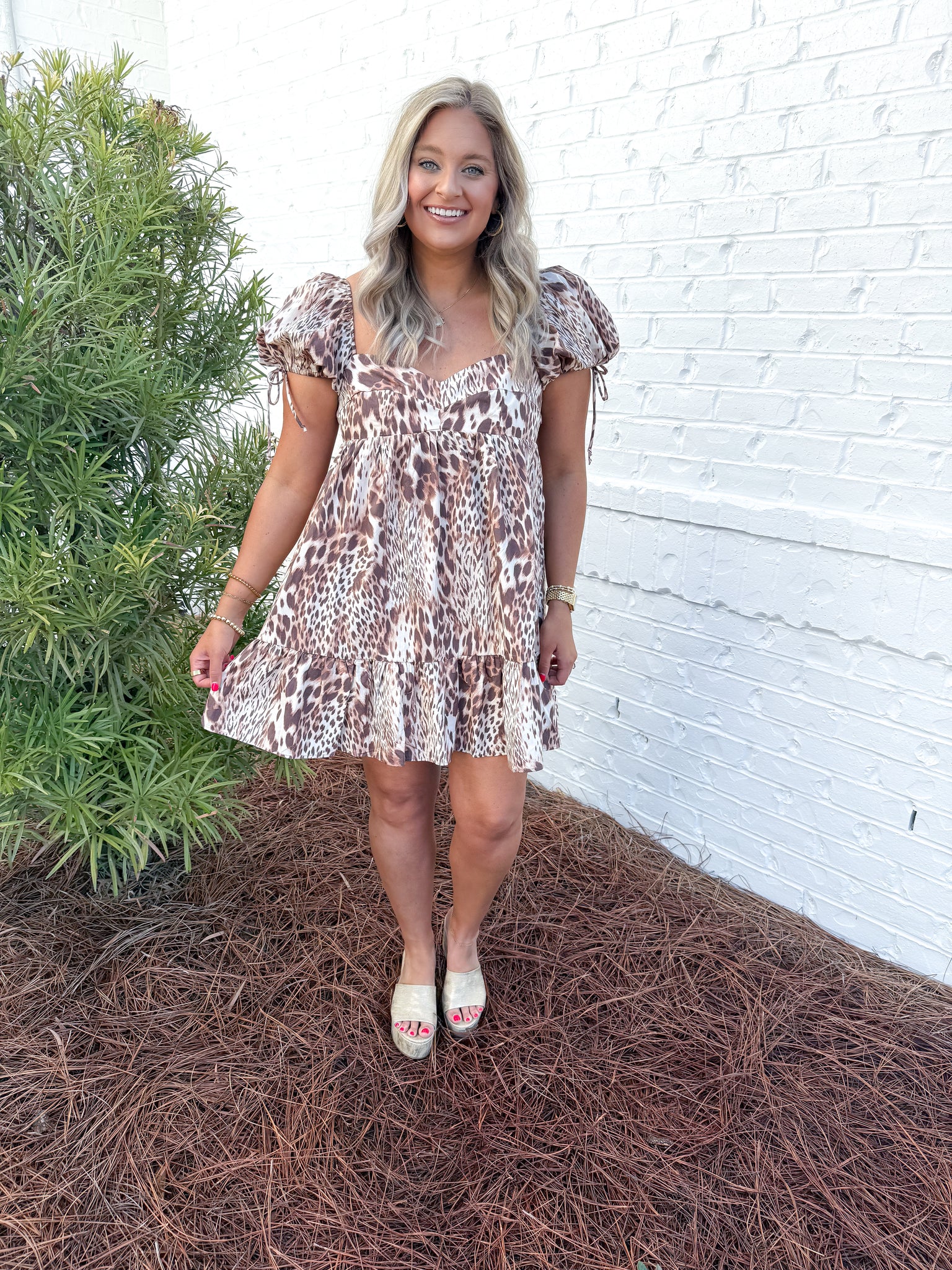 Leopard Babydoll Dress