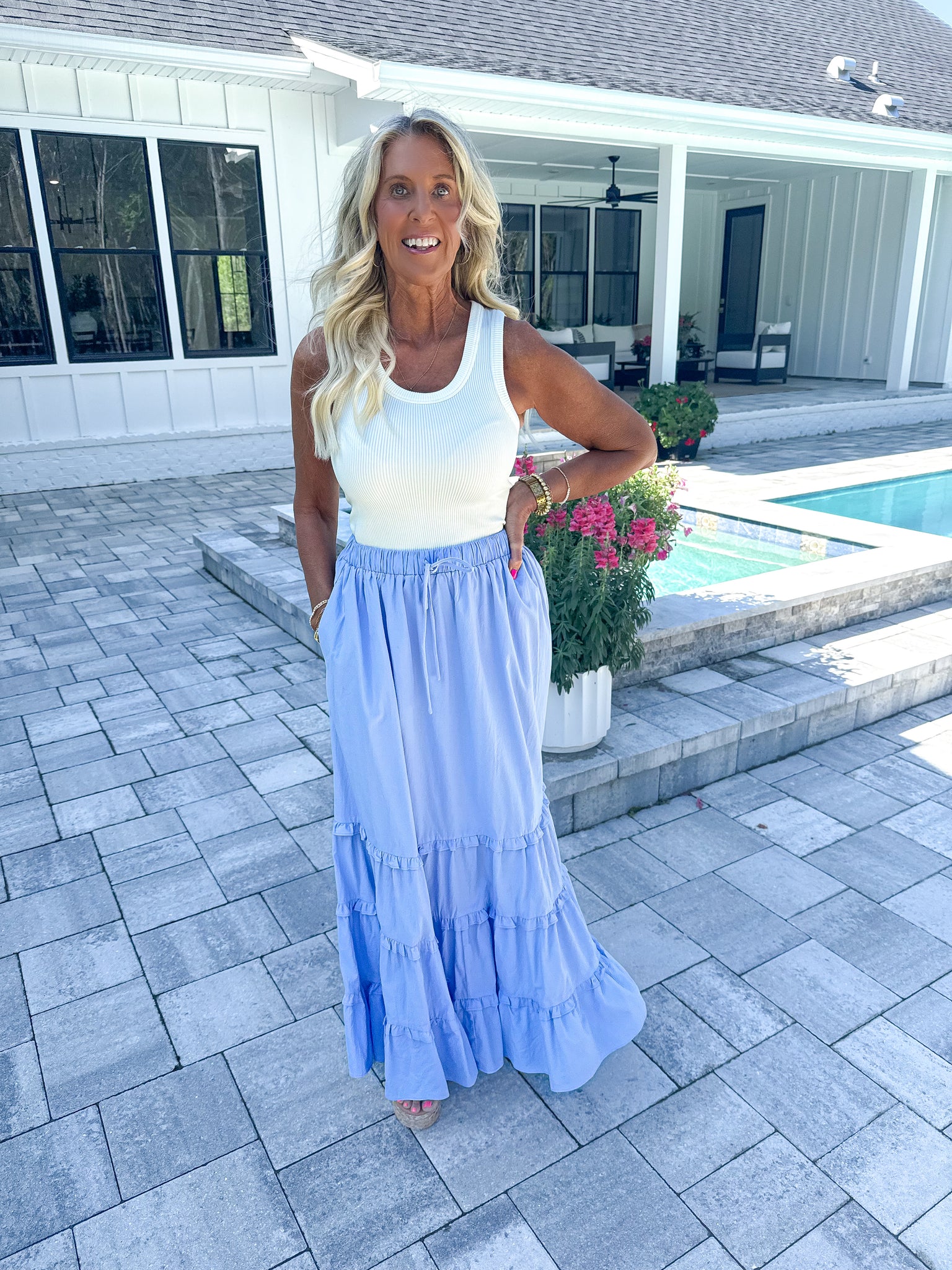 Periwinkle Maxi Skirt
