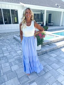 Periwinkle Maxi Skirt