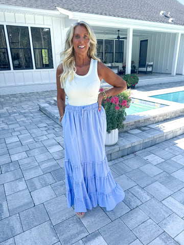 Periwinkle Maxi Skirt