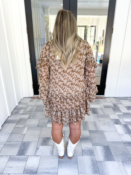 Floral Ruffled Dress