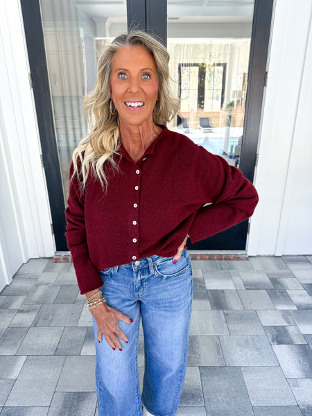 Wine Piper Cardigan