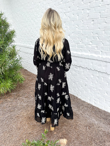 Embroidered Maxi Dress