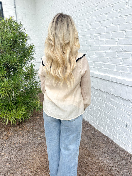 Ruffle Detail Top