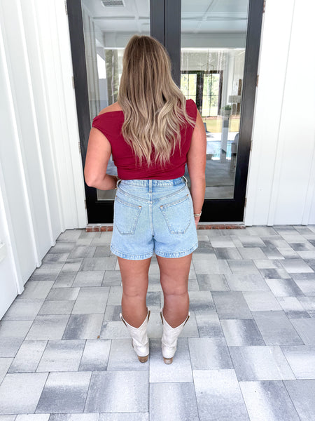 Garnet Off Shoulder Top