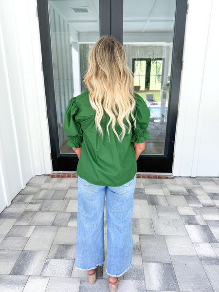 Forrest Smocked Top