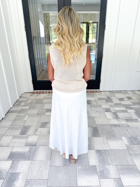 White A-Line Skirt