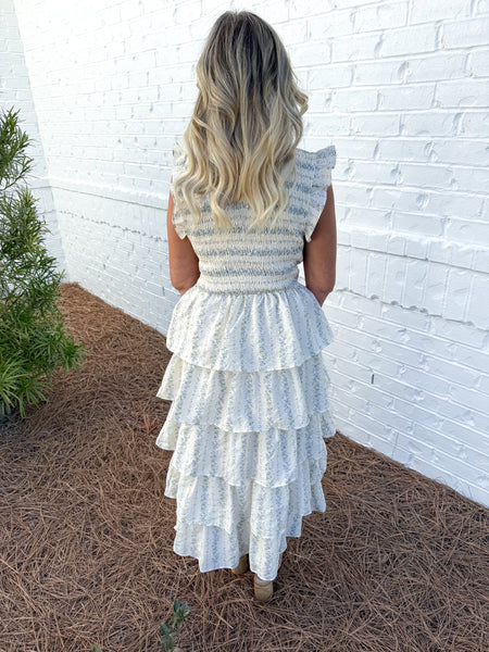 Floral Smocked Midi