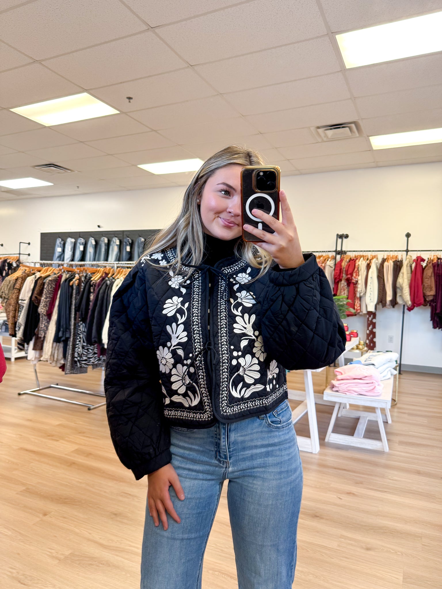 Black Embroidered Jacket