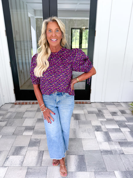 Geometric Print Top