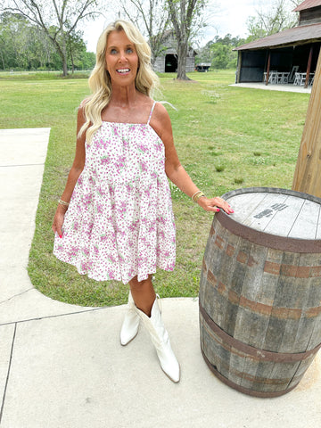 Floral Ruffle Tiered Dress