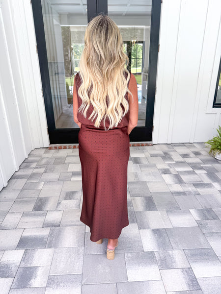 Brown Polka Dot Set