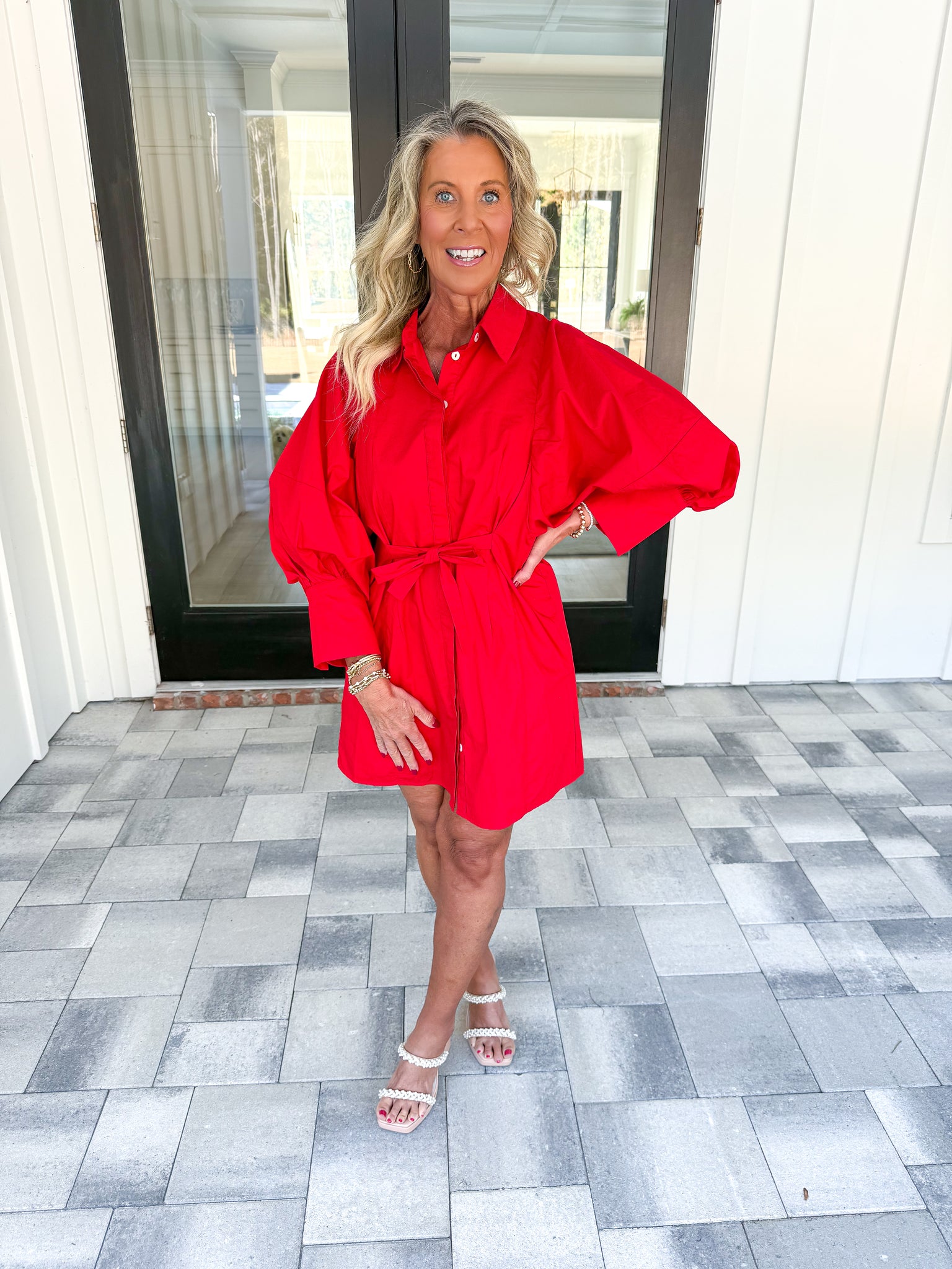 Red Shirt Dress