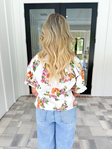 Pink Floral Top