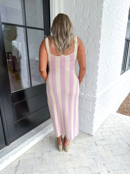 Pink Striped Maxi