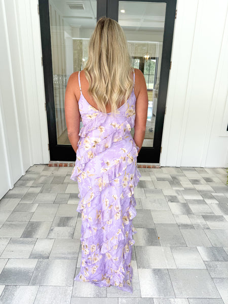 Floral Tiered Ruffle Maxi