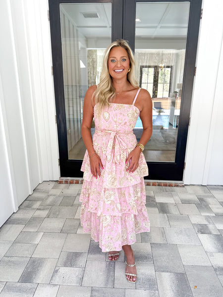 Floral Tiered Midi