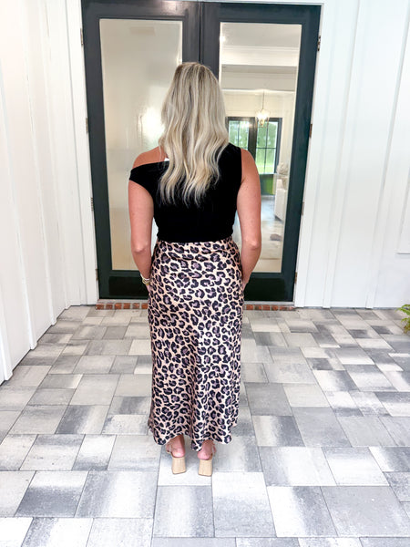 Leopard Midi Skirt