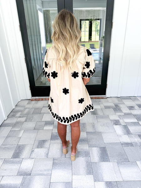 Flower Embroidery Dress